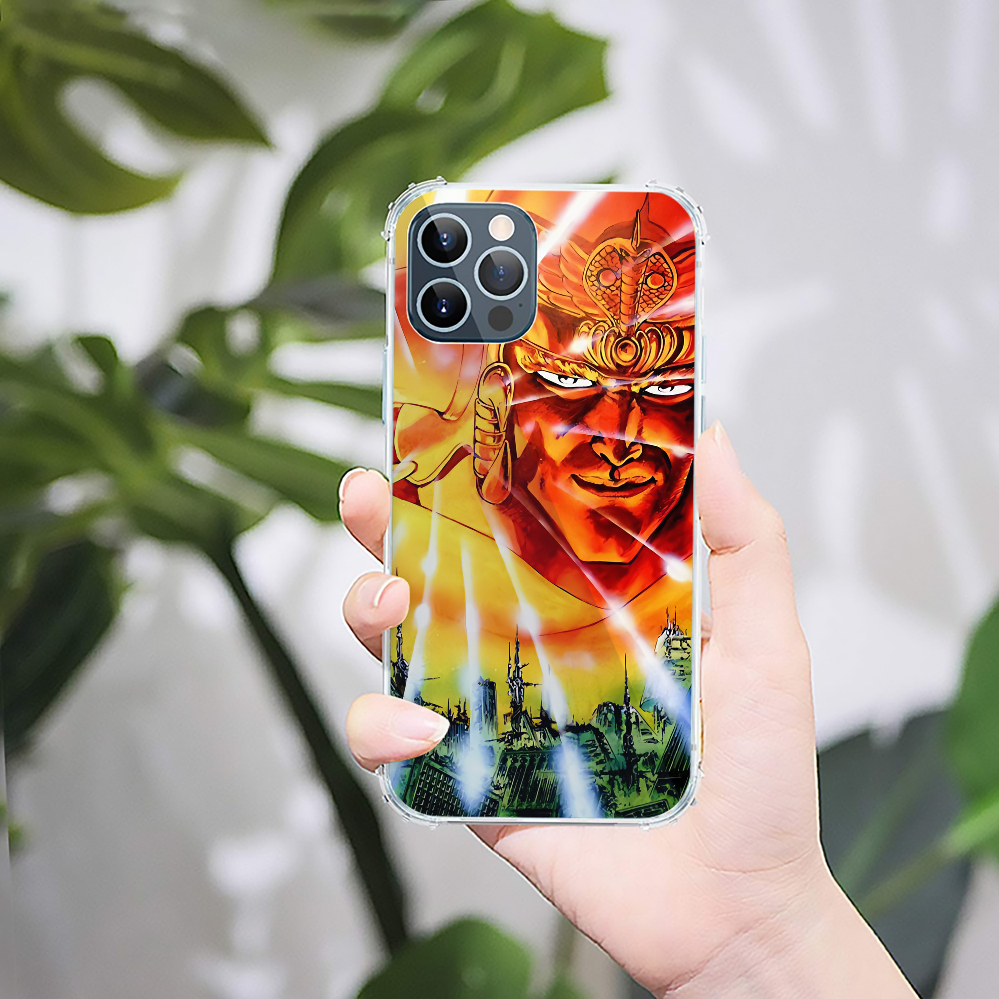 （画像用） 北斗の拳 Fist of the North Star 【iPhone 12シリーズ対応】透明スマホケース（クリアソフトケース）